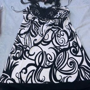 Black and white dress